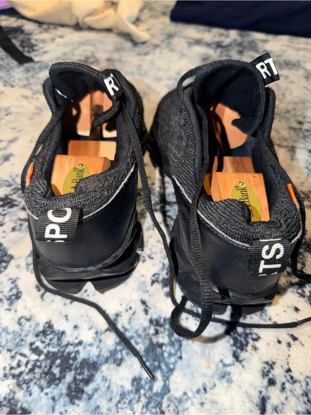Men’s Black Knit Athletic Running Walking Shoes Size EU 45 / US‎ 11
